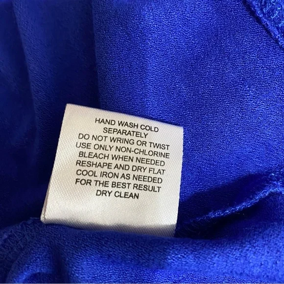 Pink Rose Faux Wrap Plunging V-Neck Royal Blue Romper - Picture 3 of 7